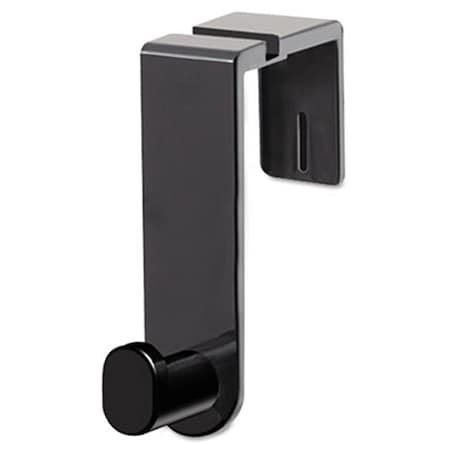 Work-Of-Art Plastic Coat Hook  1 Hook  1.75 x 5.25 x 4  Black WO711547